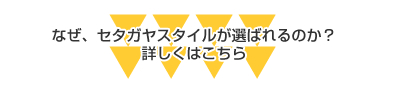 なぜ、セタガヤスタイルが選ばれるのか？