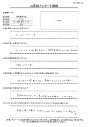 実際の仕上がりをみて、思った通りの出来栄えでとてもよかった。単調な壁の印象がエコカラットによってガラッと変わり、とても満足しています。