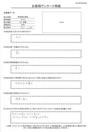 第一印象、接客態度とも良い。施工内容は非常に良かった。 これからの生活がとても楽しみです。