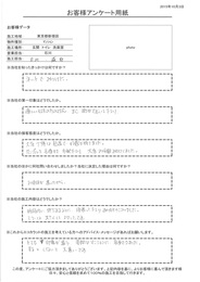 大変丁寧な態度で好感が持てました。 時間内に終了するように頑張って下さりありがとうございました。
