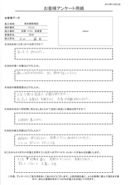 大変丁寧な態度で好感が持てました。 時間内に終了するように頑張って下さりありがとうございました。