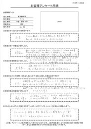 手順、技術（キレイさ、スピード）、言葉づかい全てに満足できました。 イメージ通りのステキ＆ゴージャスな仕上がりに感激です。