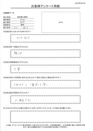 きっかけは、インターネット。親切、丁寧、早くて安い。大満足です。