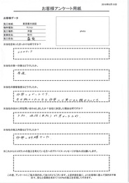 接客態度、施行内容ともに非常に的確で丁寧でまた頼みたいです