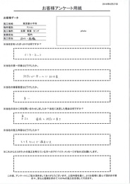 セタガヤスタイルの第一印象は対応が早いので好印象、施工内容もとてもキレイで満足です