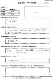 メール、TEL共に感じ良く、レスポンスも早くて良かったと思います。