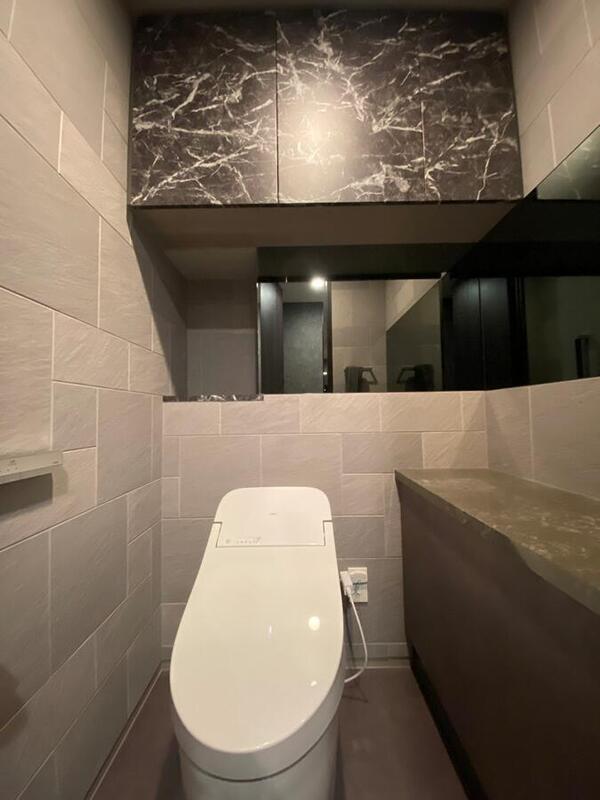 トイレにストーンⅡのグレー